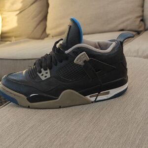 Jordan Sneakers with Black and Blue Highlights